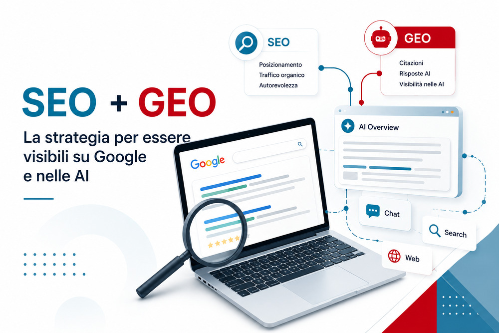 Strategia SEO e GEO per la visibilità su Google e sulle AI seo geo ai google